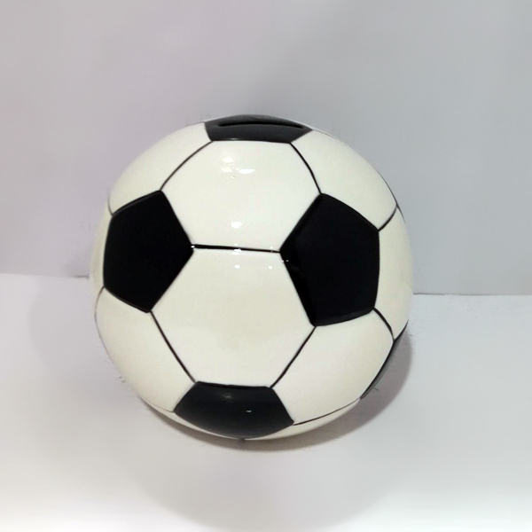 Ceramic Soccer Ball Piggy Bank for Kids