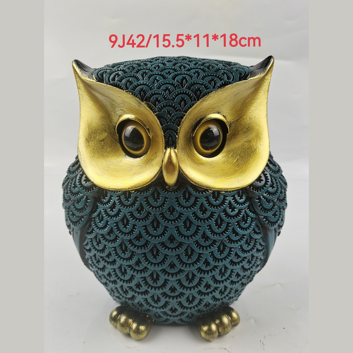 Custom Home Ornament Owl Figurine Carving Resin Decoration Statue Owl Craft