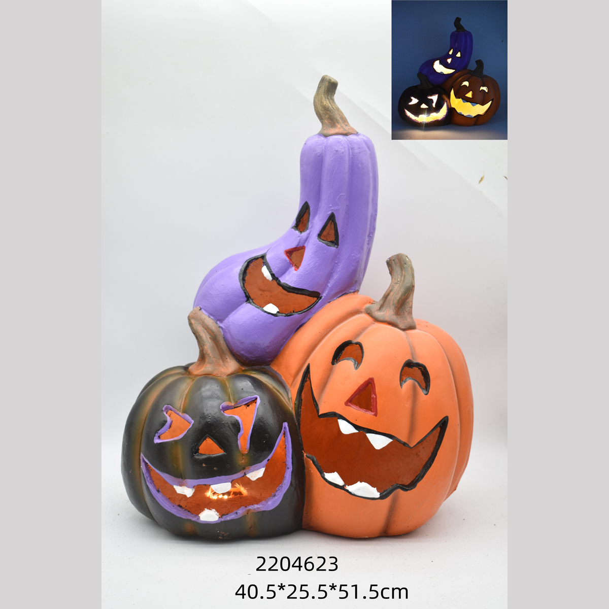 Led Halloween Mask Luminous Pumpkin Light