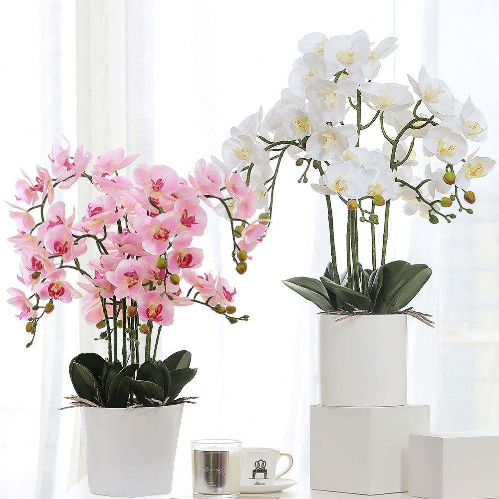 Big Size Artificial Flower Orchid With Pot
