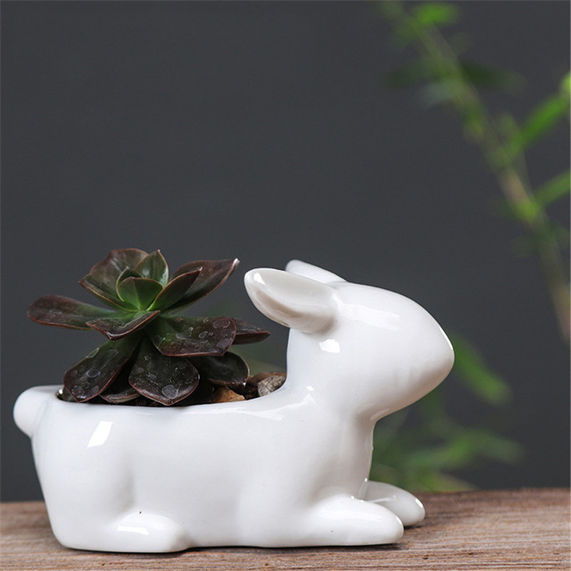 Cute Plant Ceramic Pots Bunny
