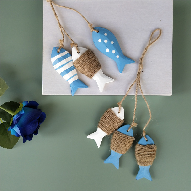 Wooden Pieces Hanging Decoration Ocean Home Decor For Wall and Door