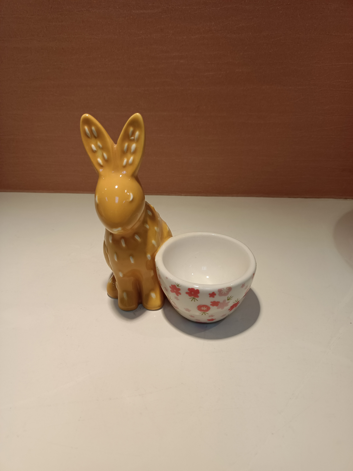 Custom Rabbit Bunny Ceramic Egg Cup Stand Holder