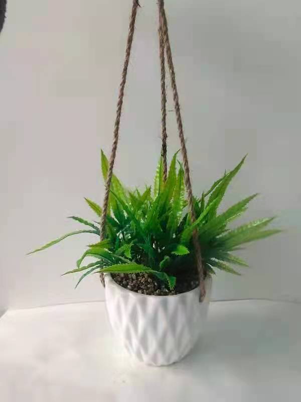 Ceramic Geometric Small Wall Hanging Home Garden Plant Flowerpot