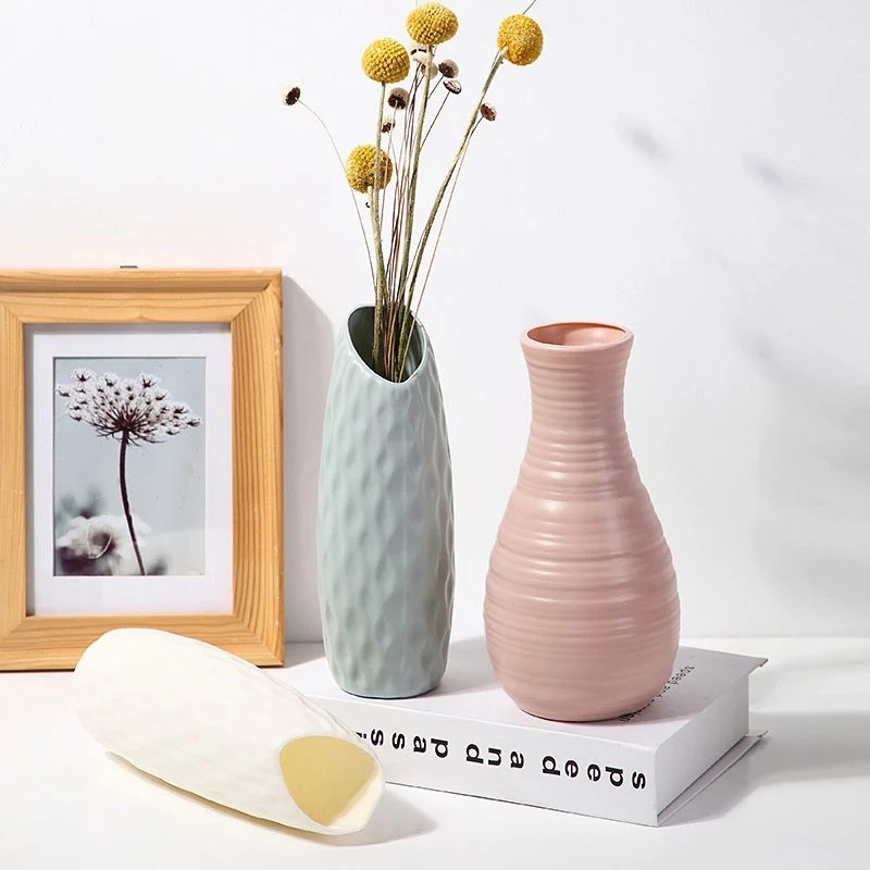 Nordic Modern Home Decor Bouquet Unglazed Ceramic Vase Set