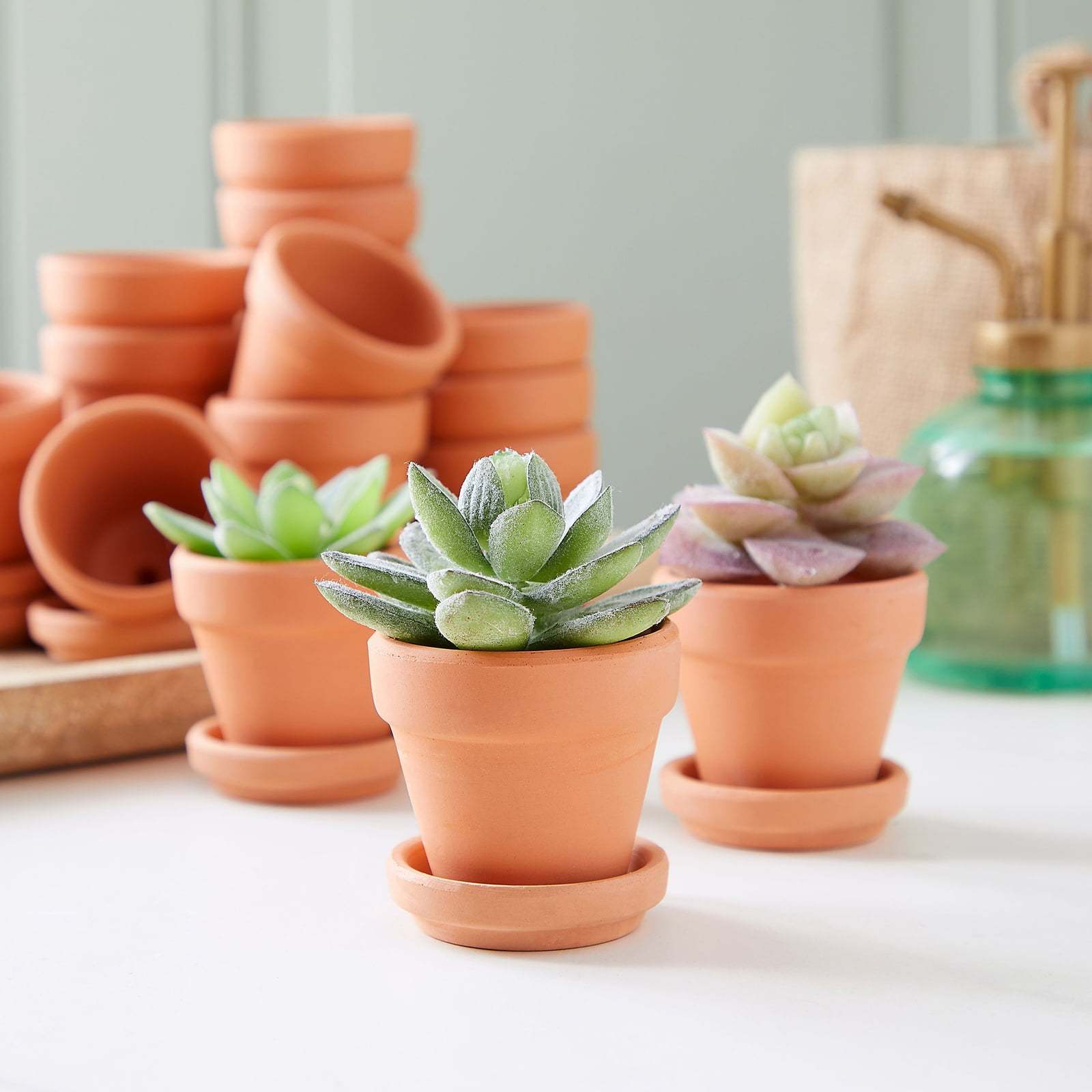 Hot Sale Colorful Indoor Outdoor Mini Clay Ceramic Terracotta Plant Flower pots