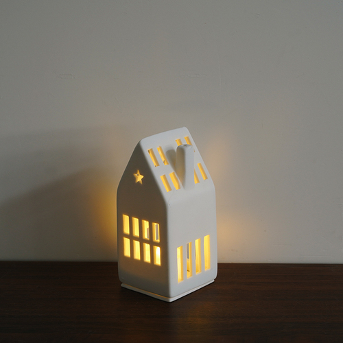 Candle Mold Decoration LED Tealight House Candle Holder For Home Party Holiday Ornaments