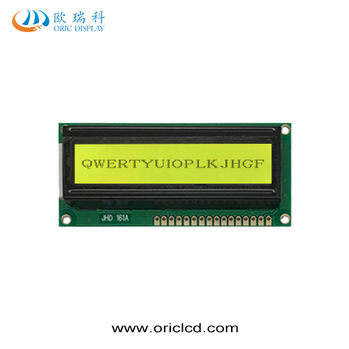 Best selling 16x1character COB LCD module  yellow green backlight COB module LCD module display screen