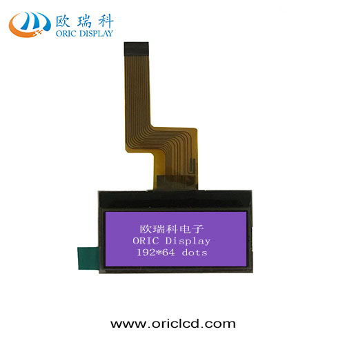 Hot sales 192x64dots Graphic FSTN negative LCD display OEM good quality half transparency lcd display module