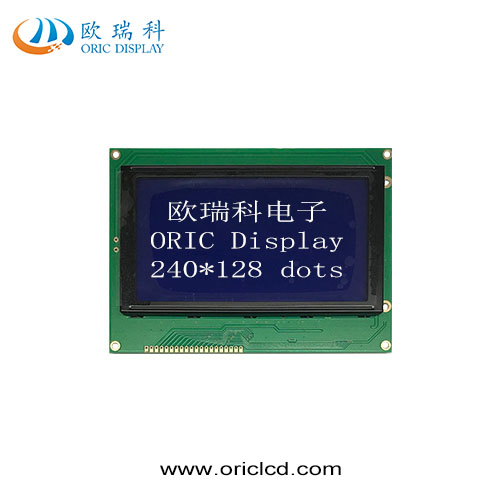 Hot sell Factory display ORIC Display 240x128 dots Graphic LCD display module 240*128 LCD display panel STN blue film