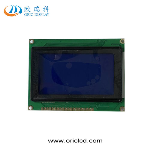 128x64 Graphic LCD display screen blue background STN