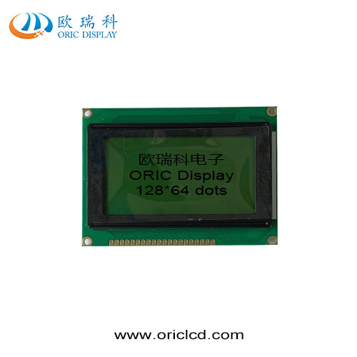 Hot sales cheapest price Monochrome 128x64 OLED display 128x64 dots LCD display screen yellow and green film MPU interface