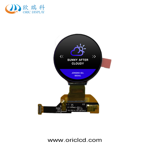 Display Factory ORIC display AMOLED 1.19 inch round IPS colour display module 1.19inch LCD display for smart watch
