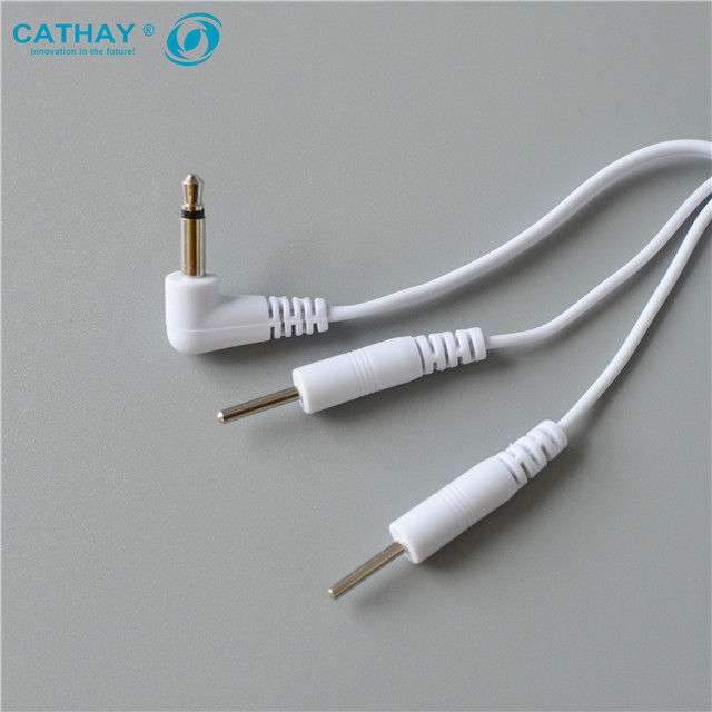 3.5 mm Electrode Lead Wires Standard Connection For TENS Machine