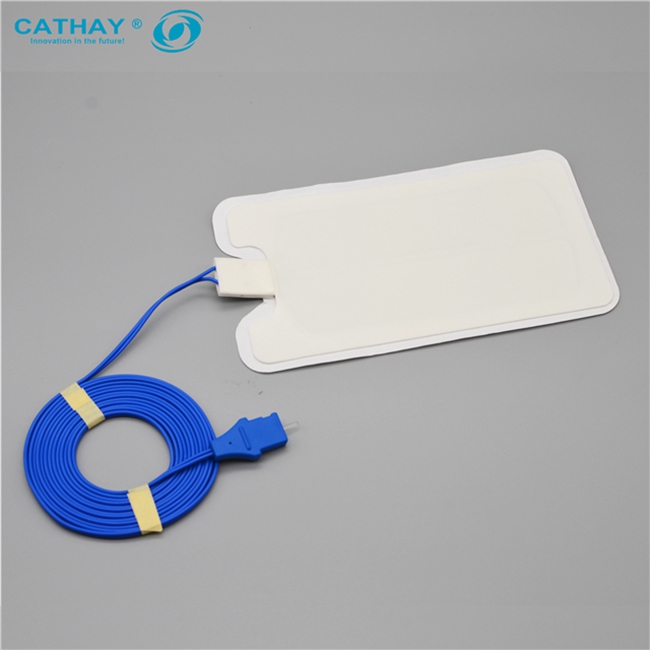 Adult Bipolar Disposable Electrosurgical Grounding Plate With HIFI 6.3 Connector Electrosurgical Pads