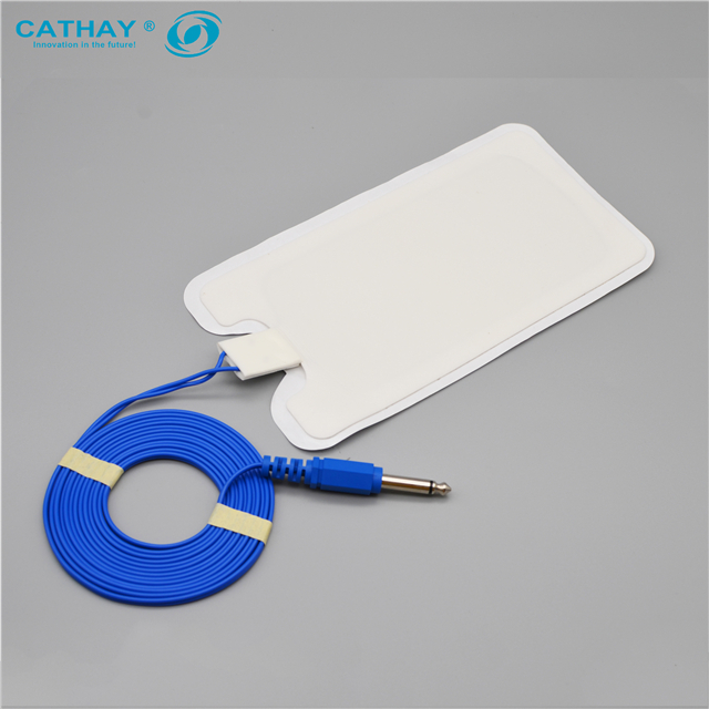 Adult Bipolar Disposable ESU Grounding Plate With Cable-Vallylab REM Connector Diathermy Pads