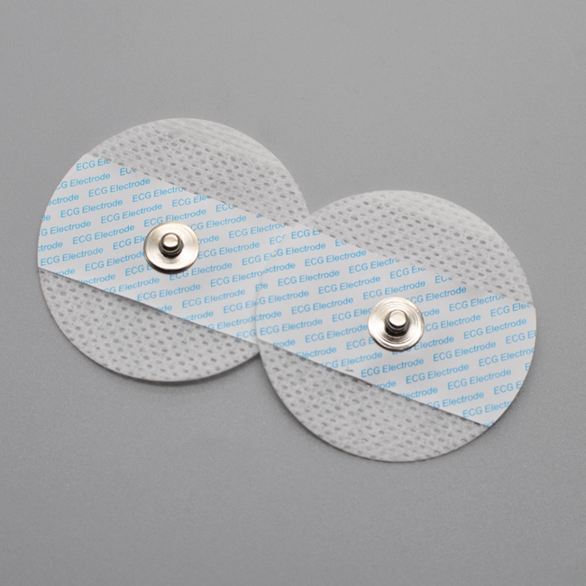 Adult Disposable ECG EKG Electrodes Foam Round Sensor 55mm Conductive ...