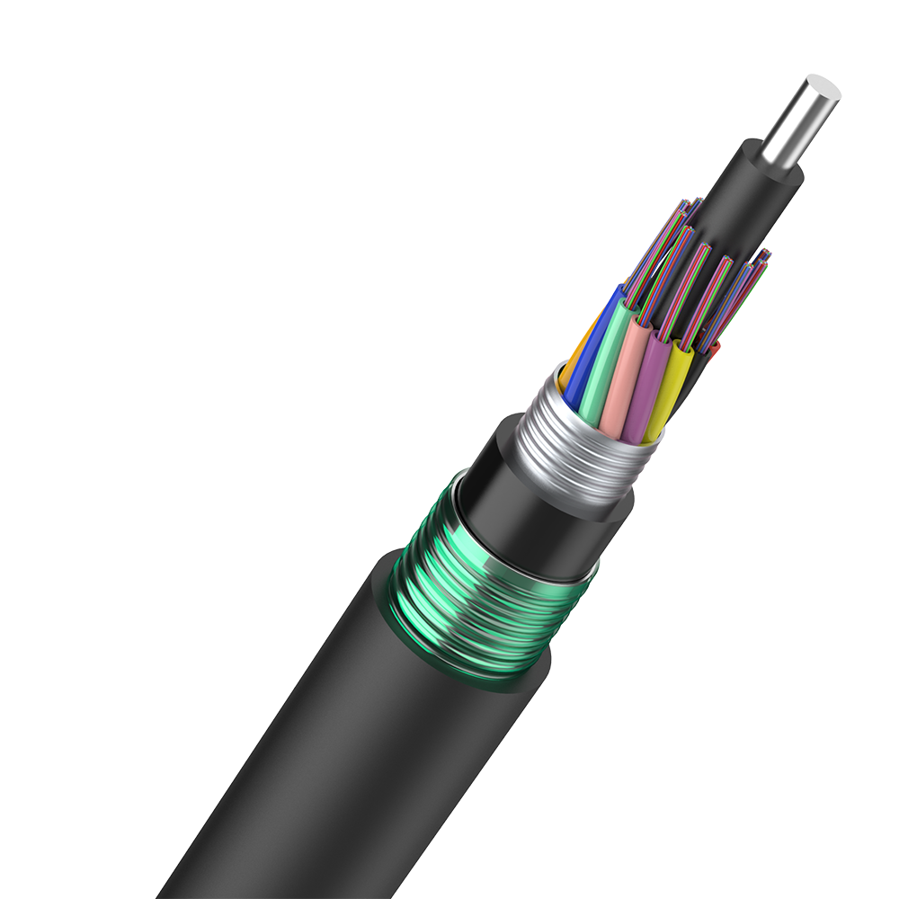 Stranded Loose Tube Double Sheath Optical Fiber Cable  GYTA53 (2-432 cores)