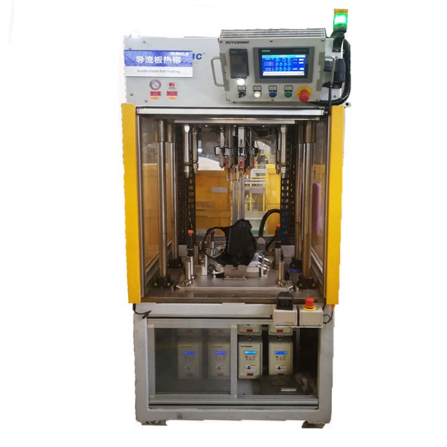 Hot riveting current pulse welding machine