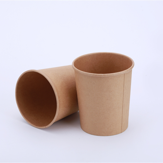 Food Grade Paper Cup Container Kraft Paper Food Packaging Food Boxes And Cup For Sale