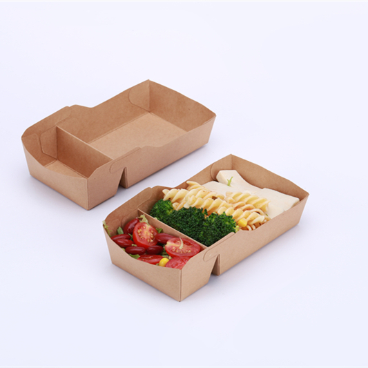 Hotdog Tray Nature Kraft Kraft Boat Tray Disposable Custom Printed Paper Chip Tray