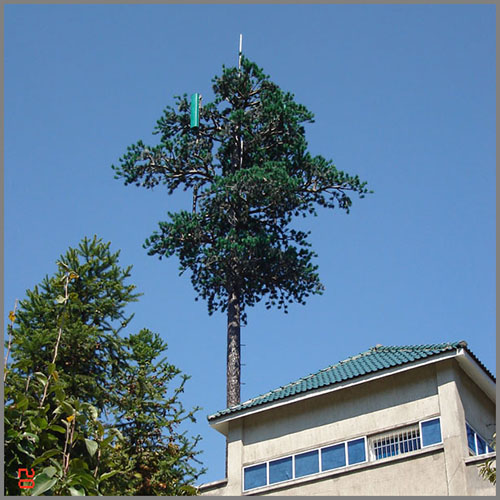 Telecommunication Pine Tree Steel Monopole Tower