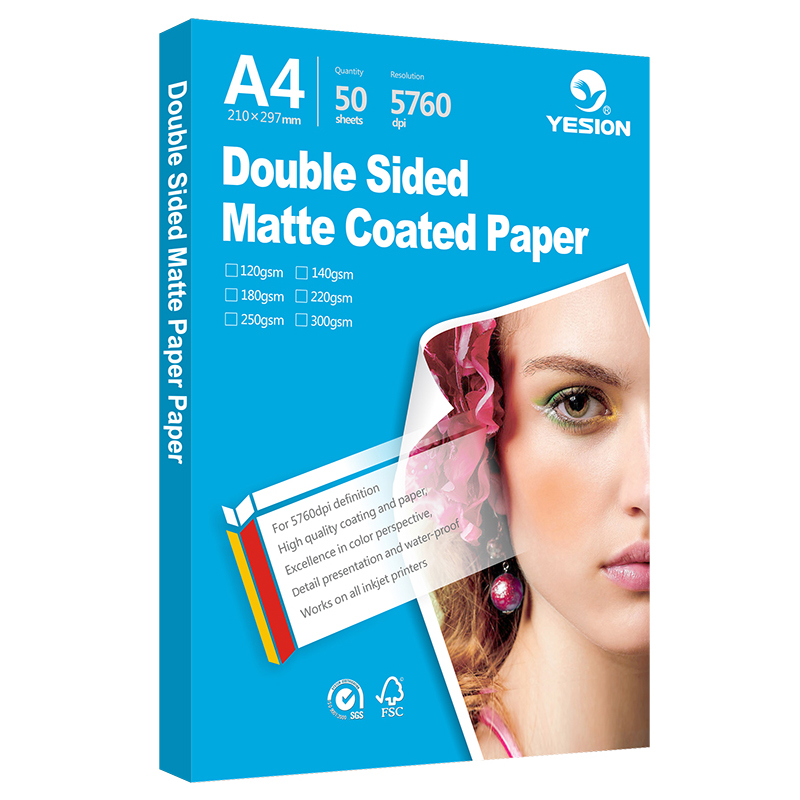 Double sided matte photo paper A4 and A3