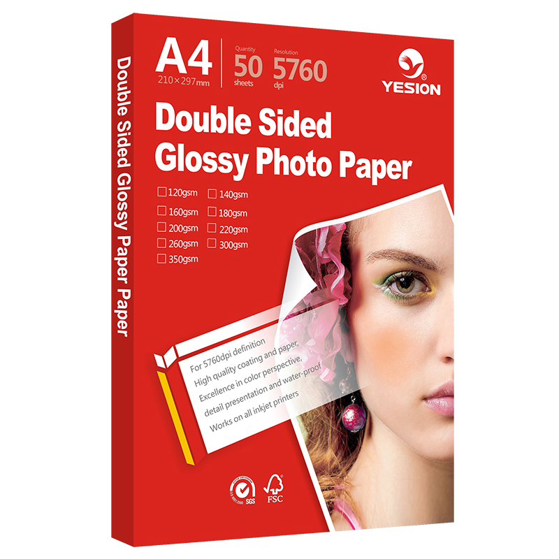 Yesion double sided glossy photo paper