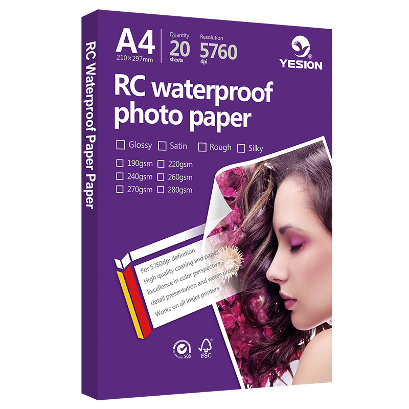 Yesion glossy /rough/satin/woven photo paper 4R