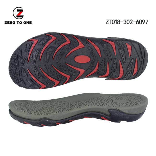 New Release OEM Custom Color Logo Non-slip EVA MD+TPR Sport Sandal Sole Manufacturer