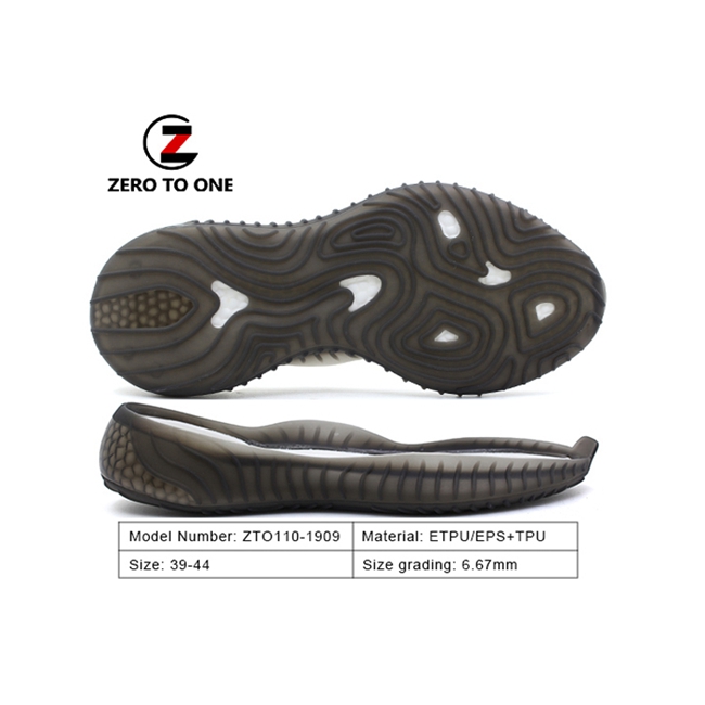 ZTO ETPU Low Price Trendy Two Material Good Hydrolysis Resistance Eva Tpu Sports Shoe Sole For Training